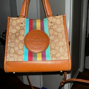 Coach Multicolor Signature Tote Bag